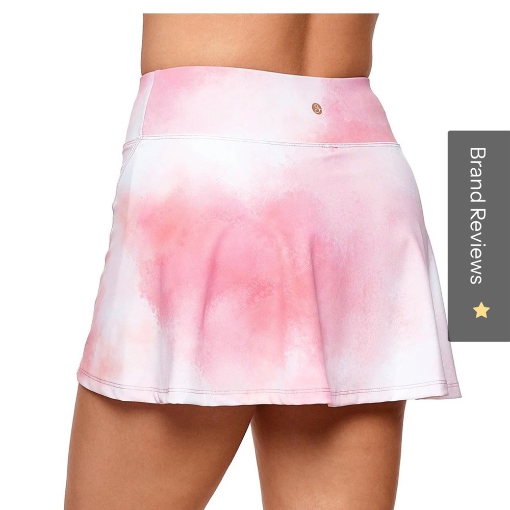 Bobbe Swish Tennis Skirt Medium Pink Tie-Dye